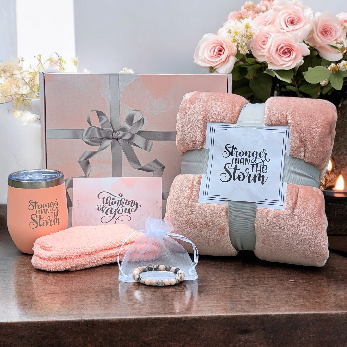 Get Well Gift for Women, Thinking of You (Pink)