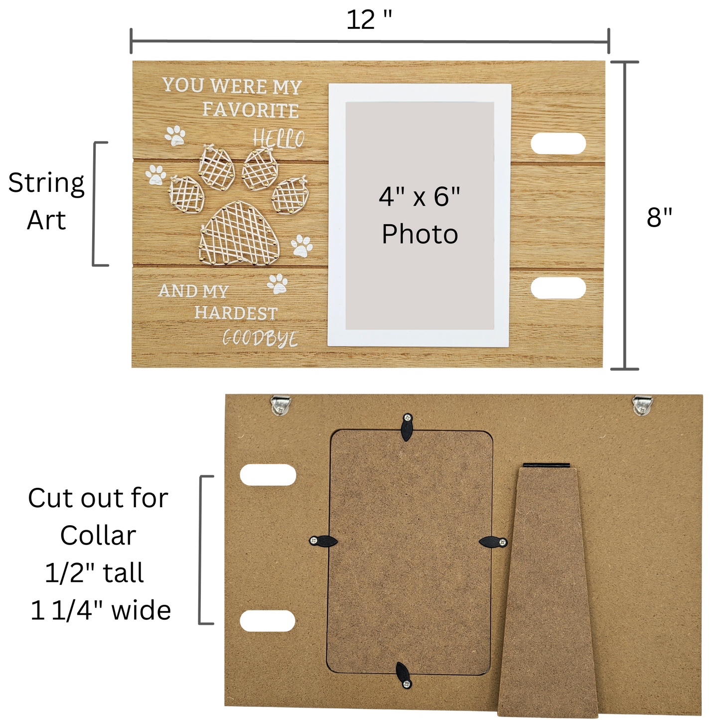 Pet Memorial Gift Set – Wooden Photo Frame, Rainbow Bridge Bracelet & Paw Print Card | Pet Loss Sympathy Gift
