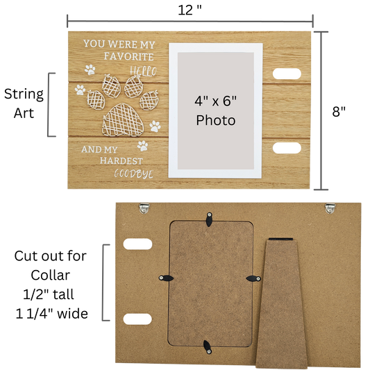 Pet Memorial Wooden Frame Gift Set