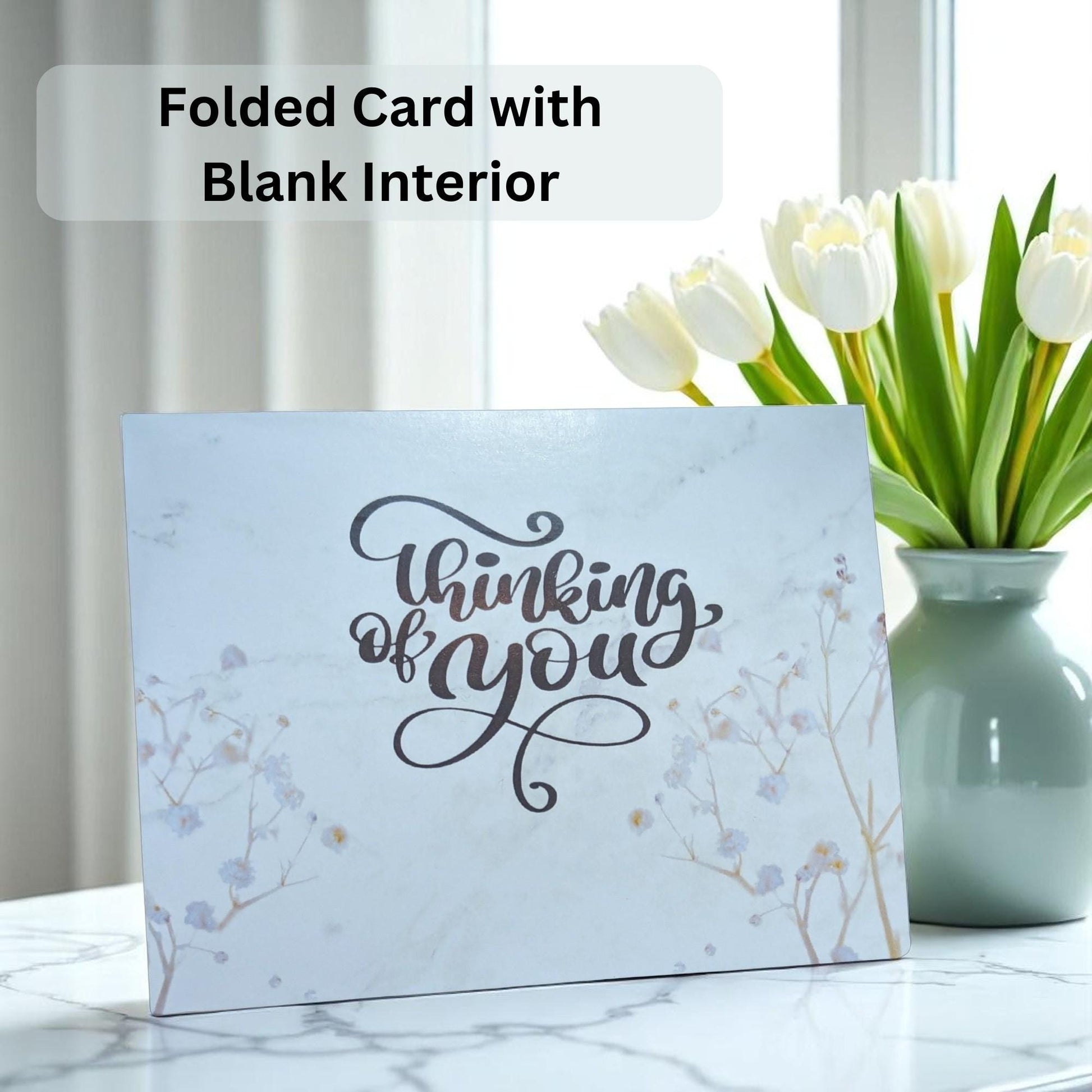 Personalizable ‘thinking of you' card in women's care package gift box – perfect for a get well gift